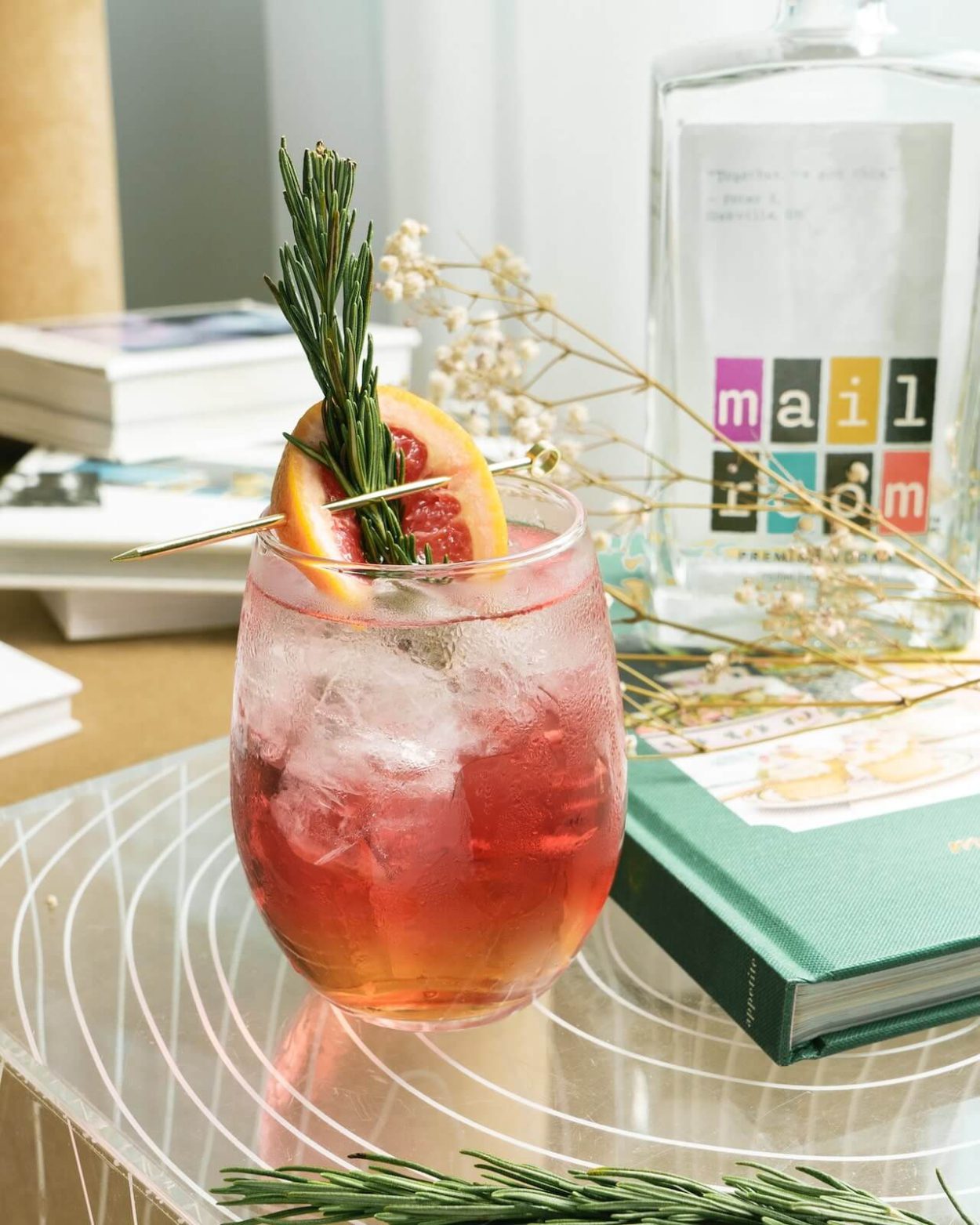 Cranberry Orange Vodka Fizz